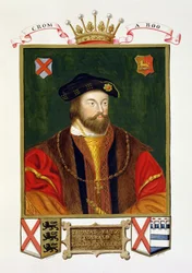 Portrét Thomase Fitzgeralda (1513-37), lorda Offalyho, 10. hraběte z Kildare, z knihy 